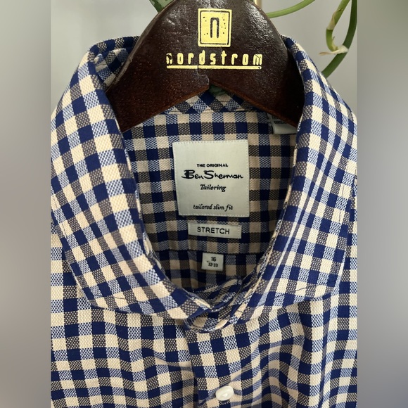 Ben Sherman Slim Fit Tailoring Button Up ~ Size 16 - Picture 4 of 8